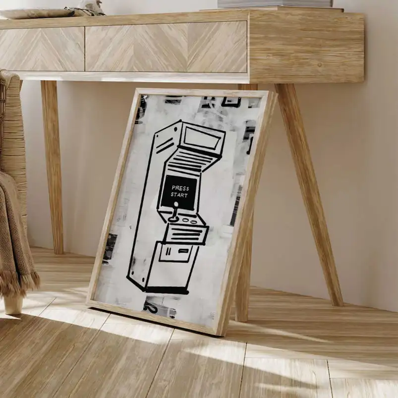 Tableau Retro arcade - affiche enfant