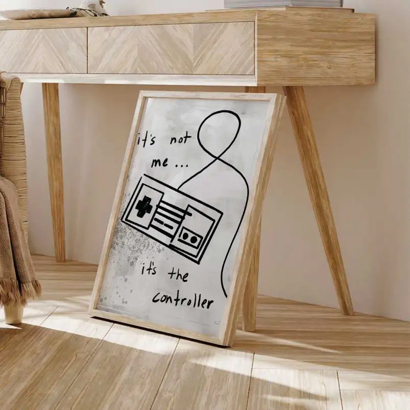 Tableau Game contrôle - affiche enfant
