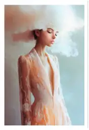 Tableau portrait féminin Lost Dreams Gloria - tableau design contemporain