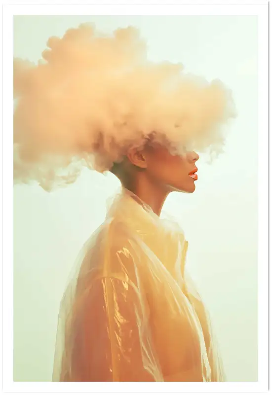 Tableau contemporain femme Lost Dreams Scarlett - tableau design contemporain