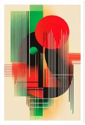 Tableau géométrique 70s Design Aesthetic II - affiche retro vintage