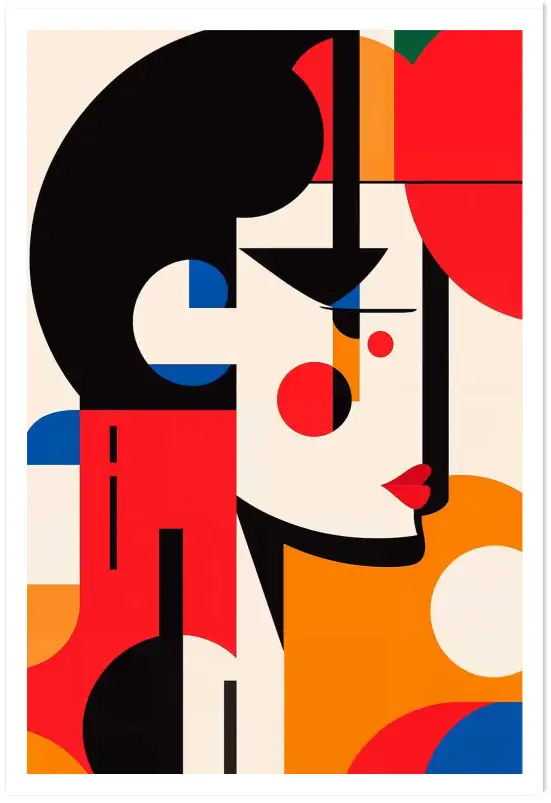 Tableau abstrait Abstract Muse III - affiche design