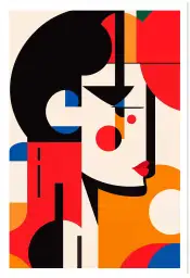 Tableau abstrait Abstract Muse III - affiche design