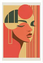 Tableau abstrait Aphrodite - affiche art geometrique