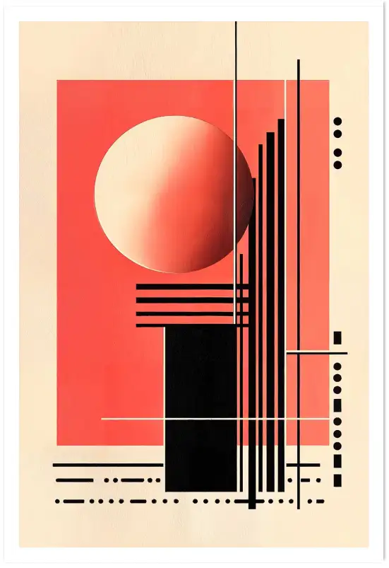 Tableau géométrique Circle of Intensity III - affiche art geometrique