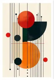 Tableau harmonieux Harmony Shapes III - decoration murale design