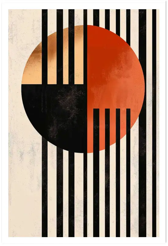 Tableau rétro Retro Pulse II - affiche design