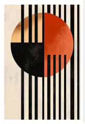 Tableau rétro Retro Pulse II - affiche design
