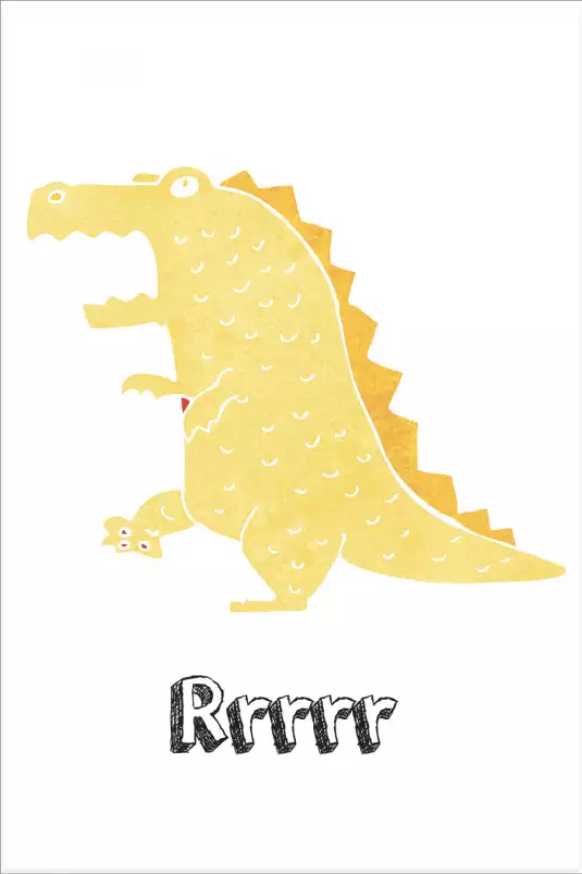 Jurassic rrrr - poster enfant