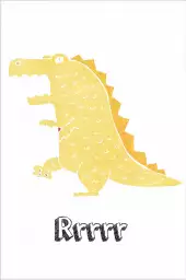 Jurassic rrrr - poster enfant