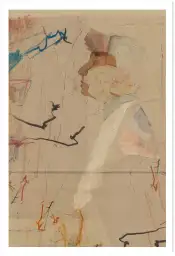 Perspective et Profil : Tableau Abstrait Minimaliste au Trait