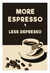 Affiche cuisine More expresso - affiche de cuisine