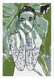Tableau femme contemporaine Femme jungle - tableau d'art