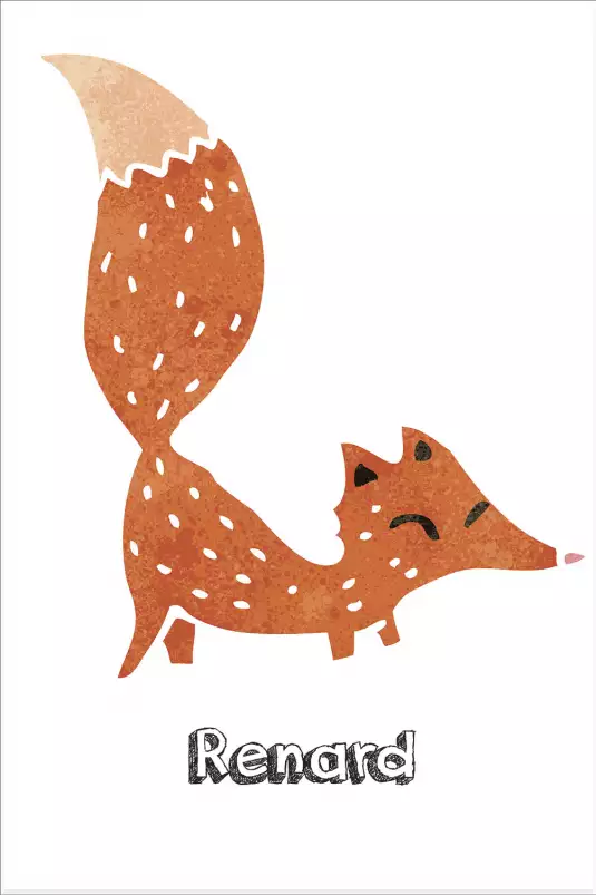 Renard roux - poster enfant Renard roux - poster enfant