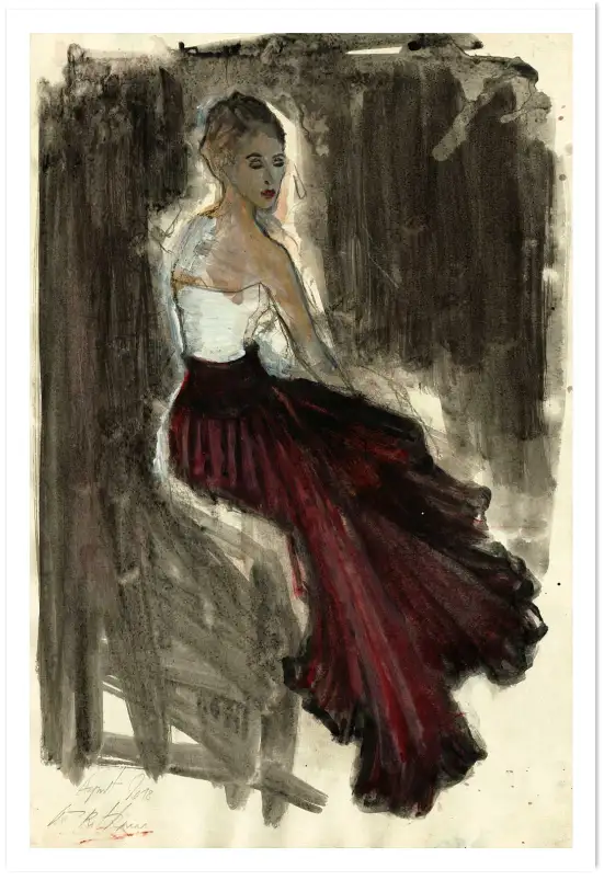 Affiche femme art classique