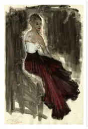 Affiche femme art classique