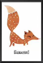 Renard roux - poster enfant