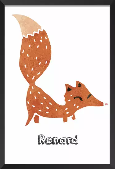 Renard roux - poster enfant