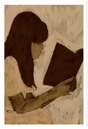 Affiche art amoureuse des livres
