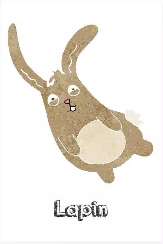 Lapin pimpin - poster enfant