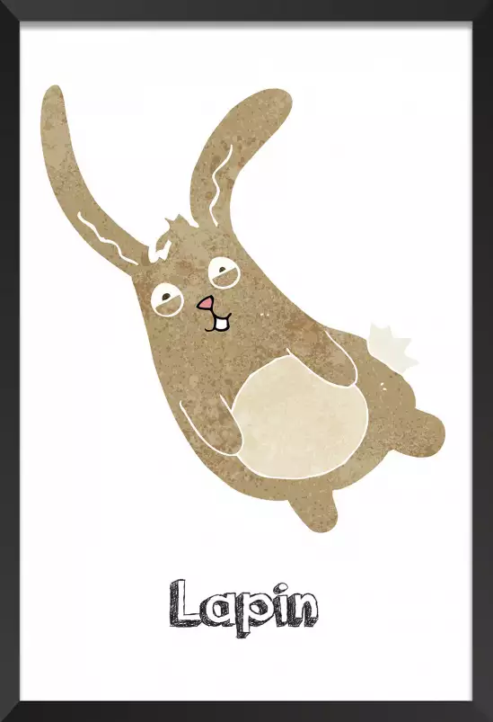 Lapin pimpin - poster enfant