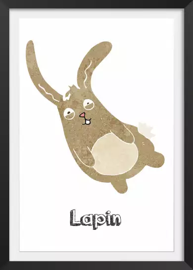 Lapin pimpin - poster enfant