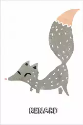 Renard des neiges - affiche chambre enfant Renard des neiges - affiche chambre enfant