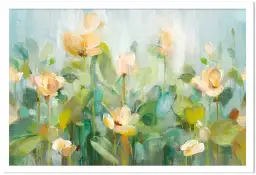 Tableau fleurs peintes - affiche de fleurs