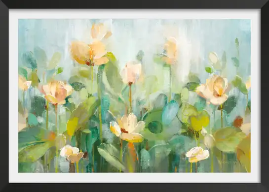 Tableau fleurs peintes - affiche de fleurs