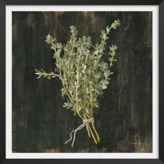Tableau cuisine bouquet de thym - affiche cuisine