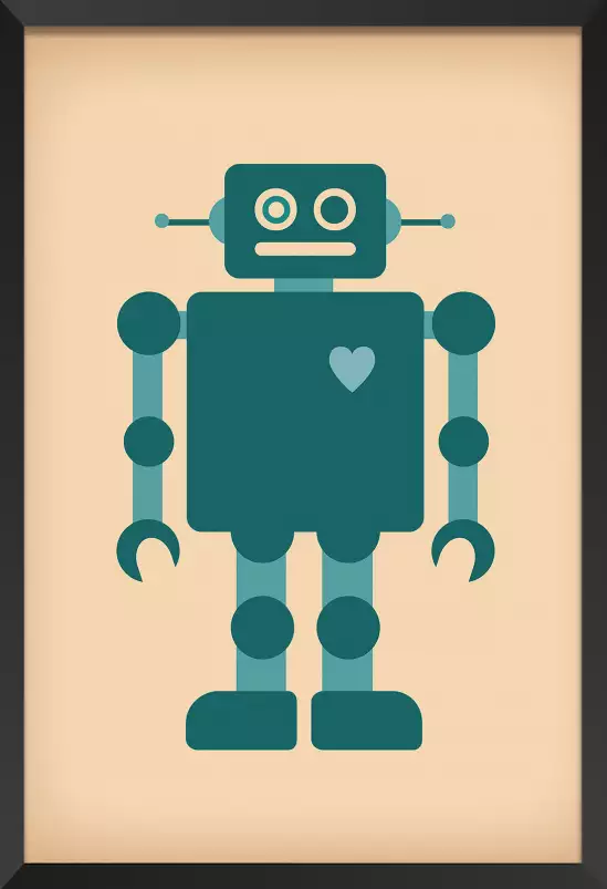 Robot love - tableau chambre garcon