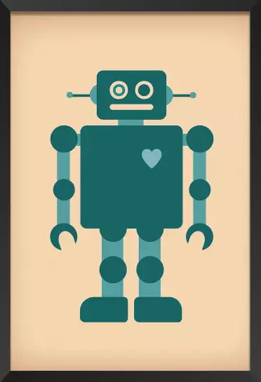 Robot love - tableau chambre garcon