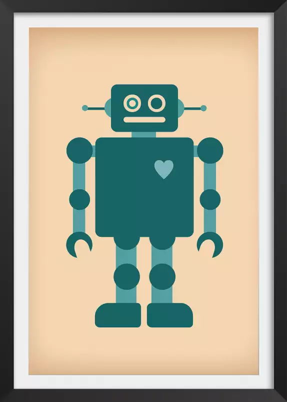 Robot love - tableau chambre garcon