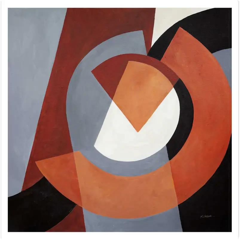 Tableau vintage Destructure - affiche abstrait