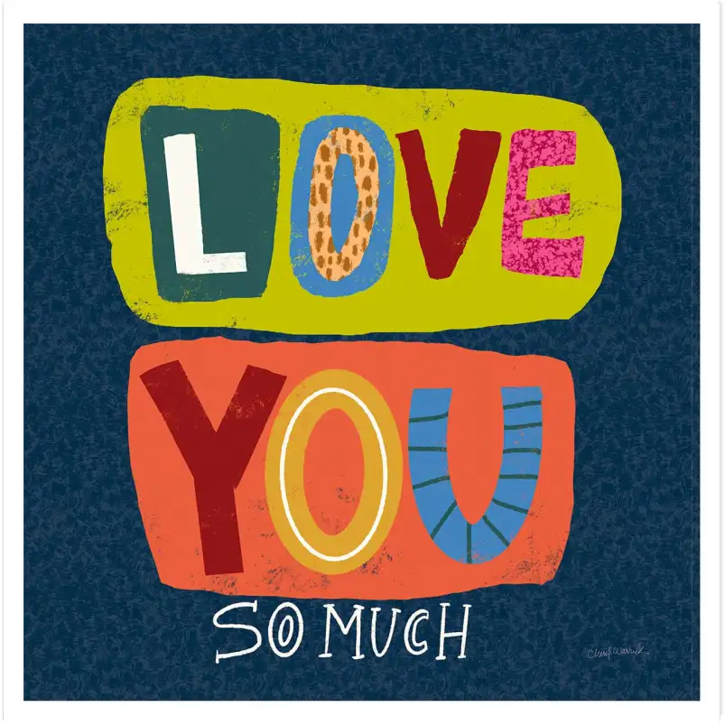Affiche Love you so much - affiche citation
