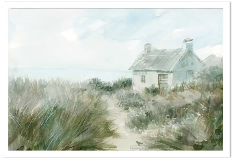 Tableau aquarelle bretagne - peinture paysage