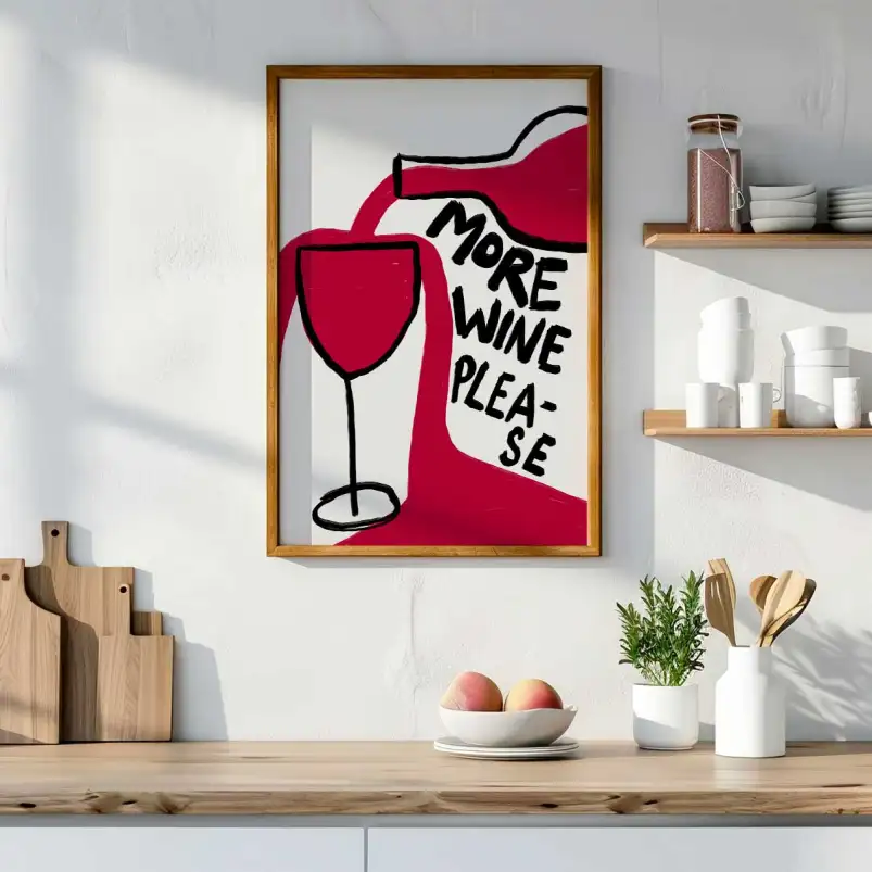 More wine - affiche vin