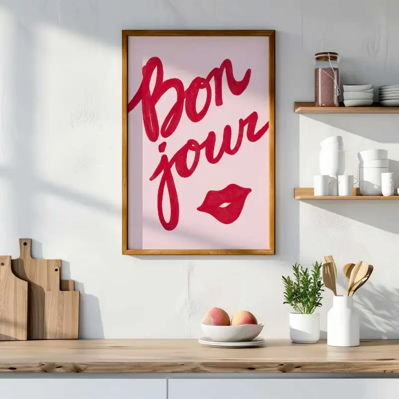 Bonjour - affiche phrase