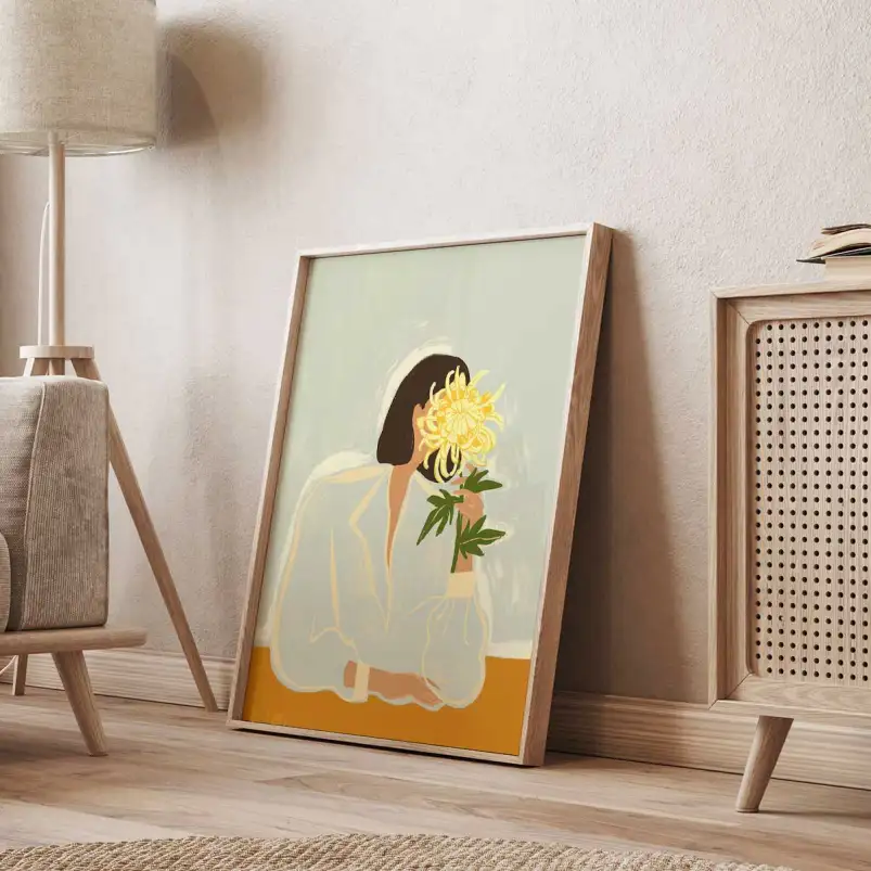 The chrysanthemum - affiche de fleurs