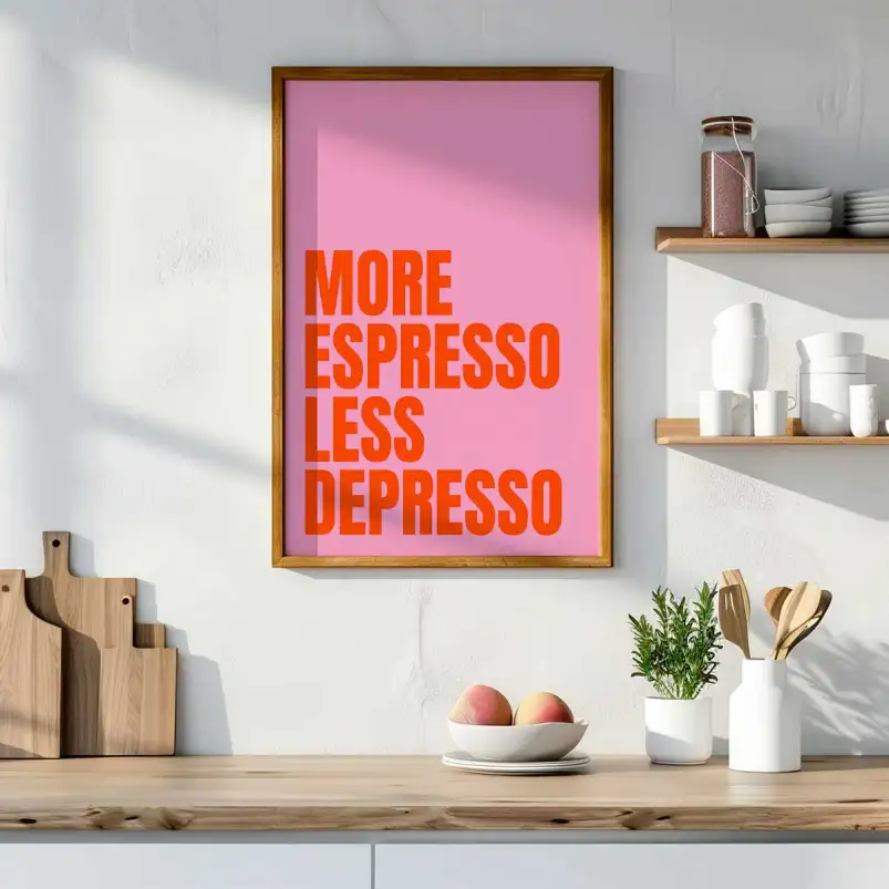 More expresso - affiche café
