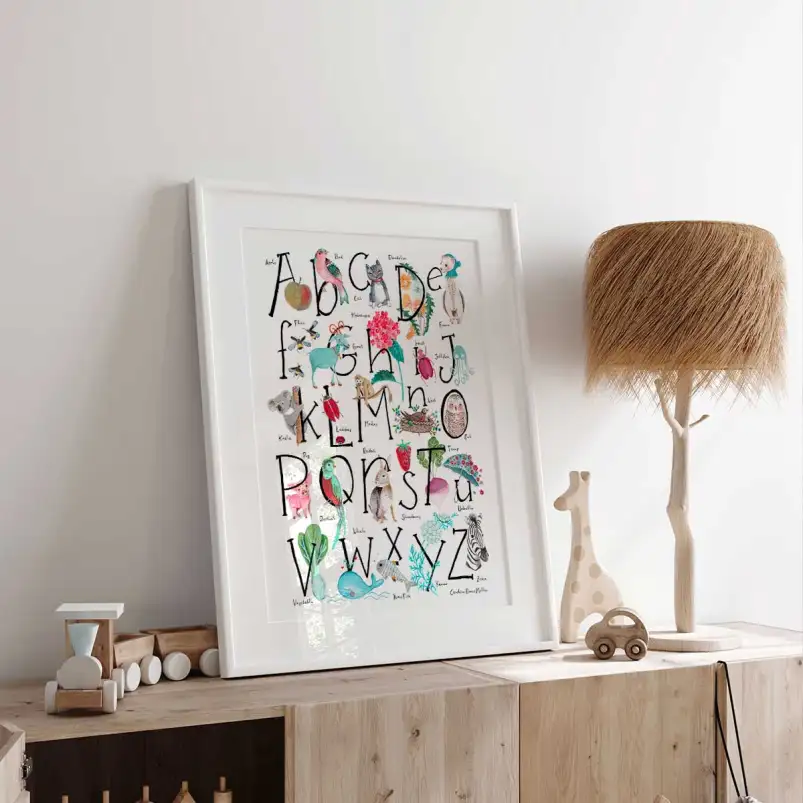 Abc illustration - affichage alphabet