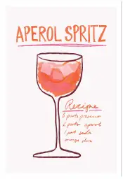Note Aperol spritz - affiche bar