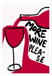 More wine - affiche vin
