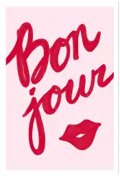 Bonjour - affiche phrase