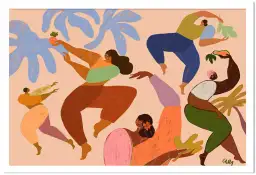 Tableau bohème Danse ensemble