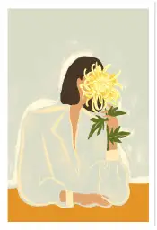 Affiche fleurs The Chrysanthemum