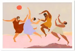 Affiche art spirituel  Danse au soleil