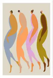 Affiche art contemporain divine féminine