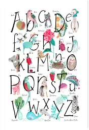 Abc illustration - affichage alphabet