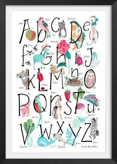 Abc illustration - affichage alphabet